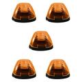 Recon Truck Accessories Cab Light Kit Amber Lens with Amber LED for 1999-2014 Ford Super Duty, 5PK REC264143AM